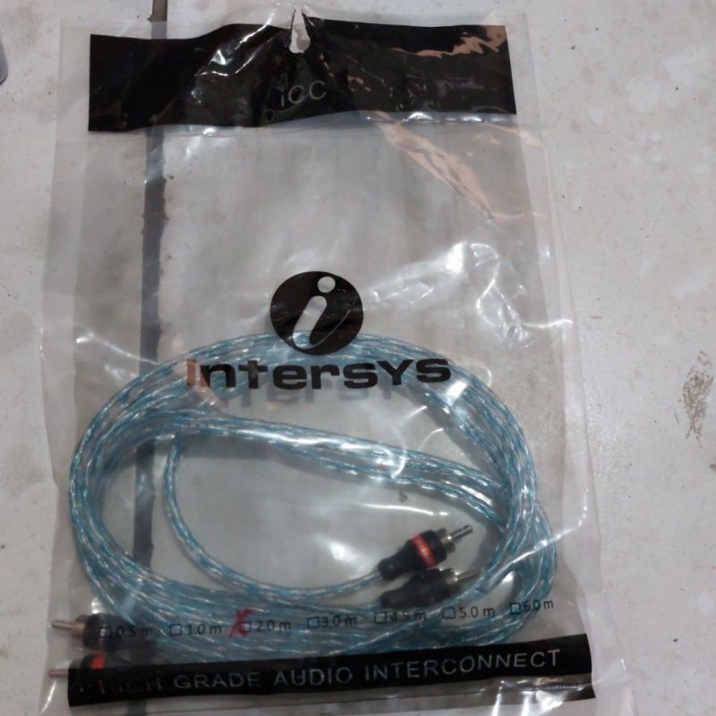 kabel rca/kabel audio mobil 2 meter intersys high quality