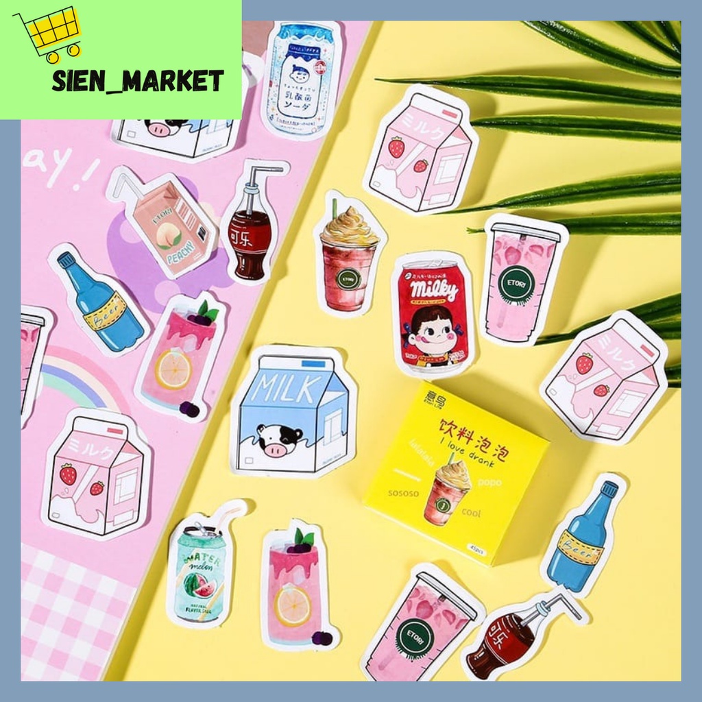 

Aesthetic Sticker Stiker Estetik Sticker Snack Satuan Sticker Motif Minuman Satuan Sticker Murah