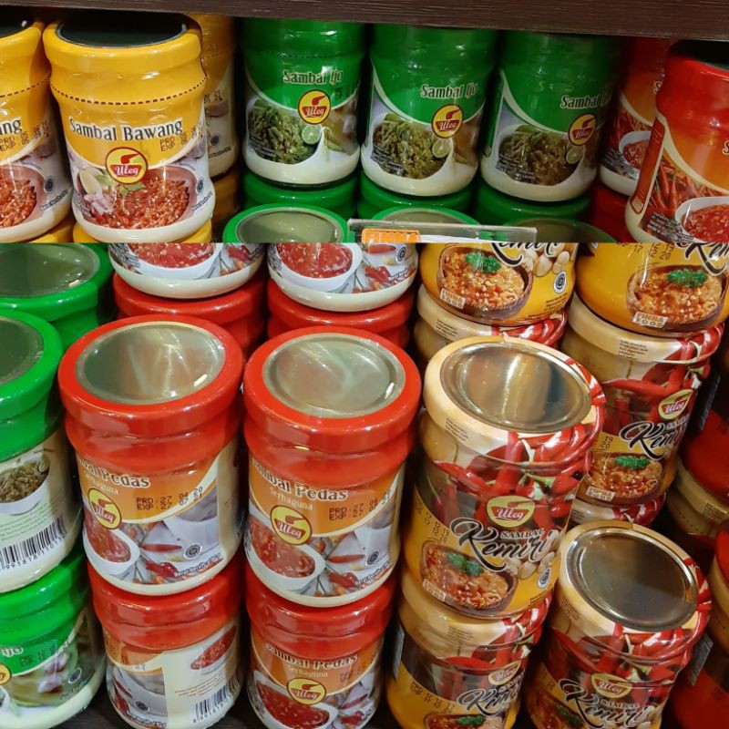 

Uleg Sambal Ijo/Sambal Bawang/Sambal Rawit/Sambal udang/Sambal Teri/Sambal Kemiri/Sambal Terasi