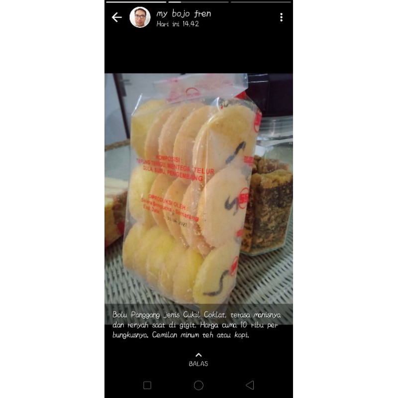 

bolu panggang cukil coklat