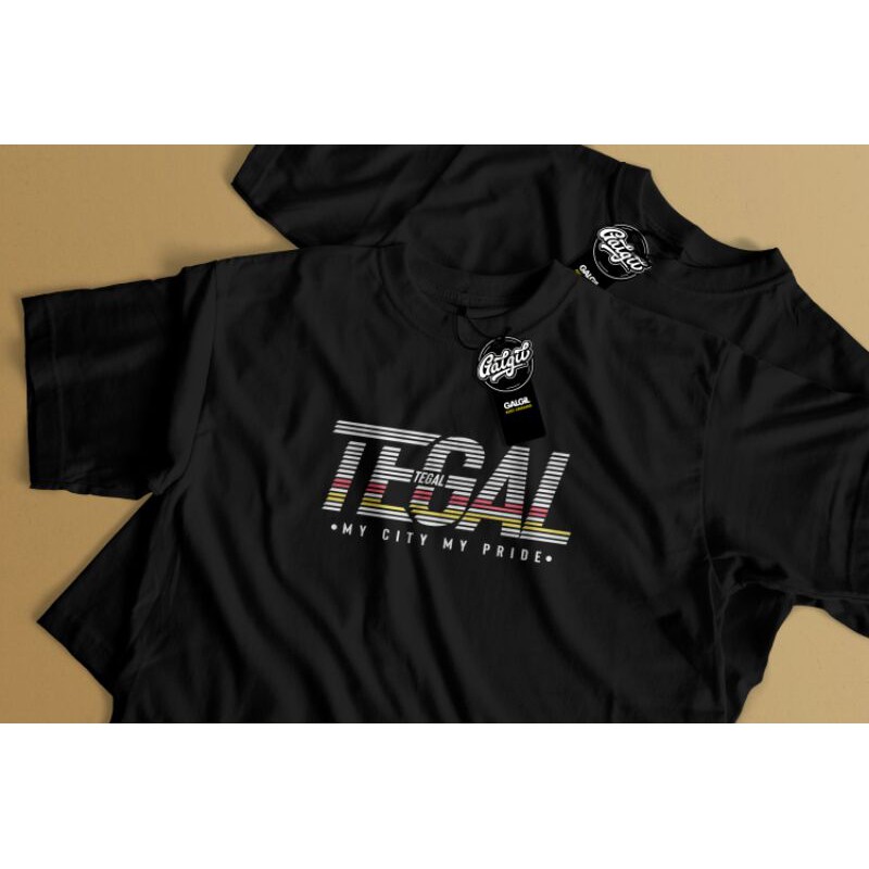 Kaos Galgil Kaos Tegalan | Tegal My pride (hitam)
