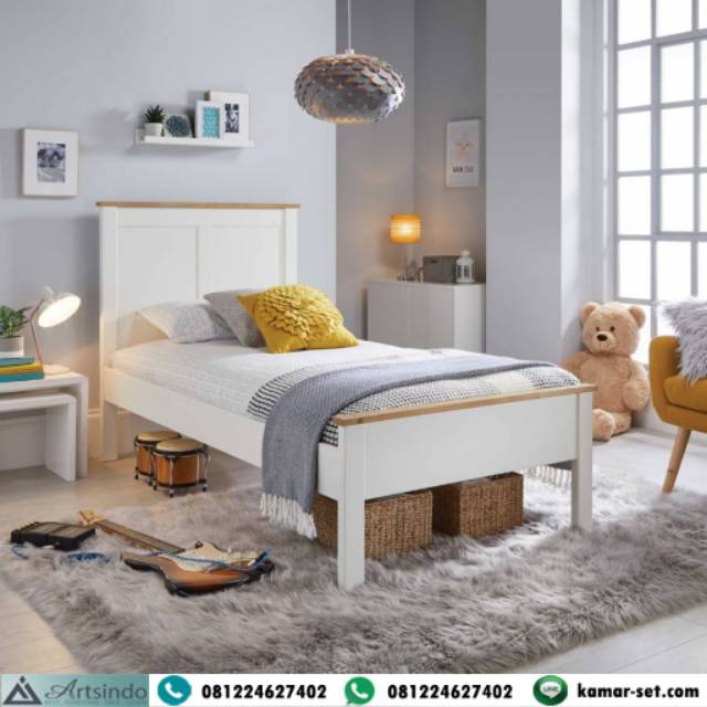 Tempat Tidur Anak Simple Single Bed Model Minimalis
