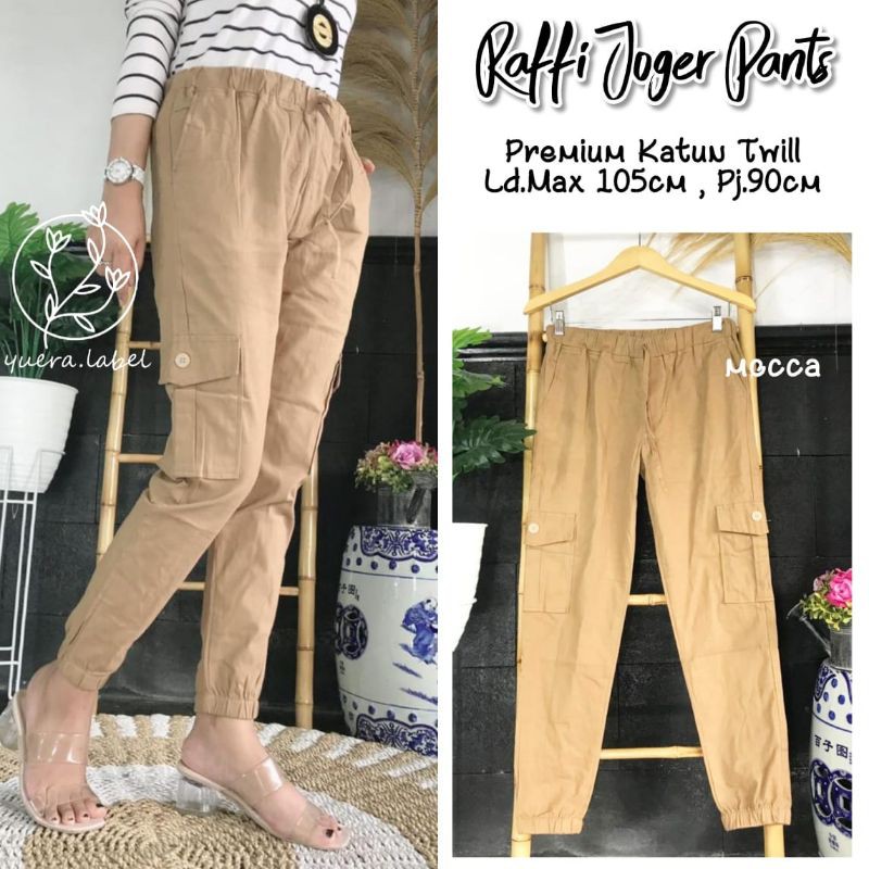 Raffi Joger Pants / Jogger Pants Wanita / Celana Joger