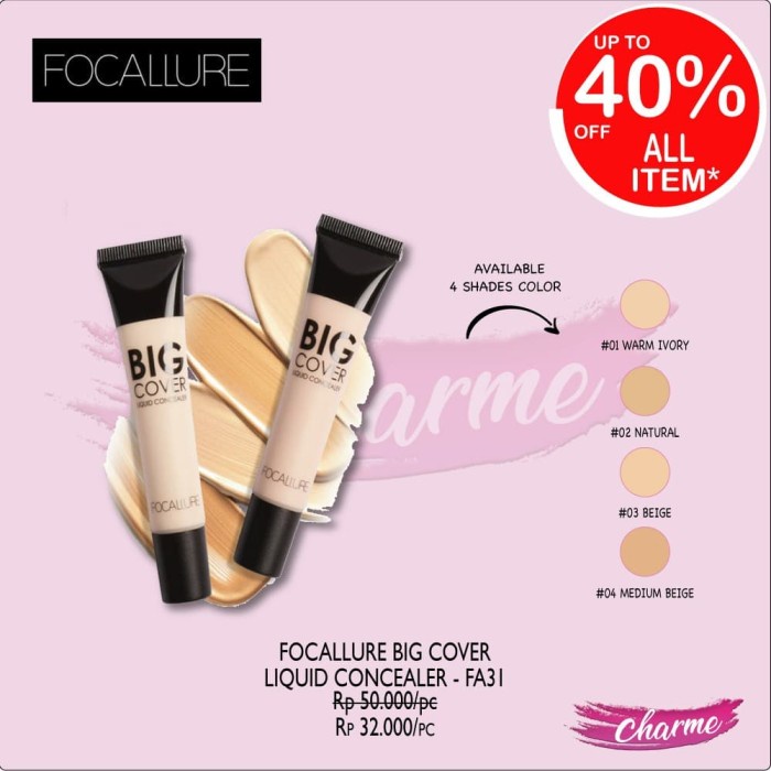 (READY &amp; ORI!) FOCALLURE Big Cover Liquid Concealer FA31 FA 31