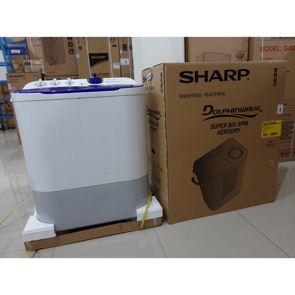 MESIN CUCI SHARP 7KG DOLPHINWAVE ES-T77DA BLUE