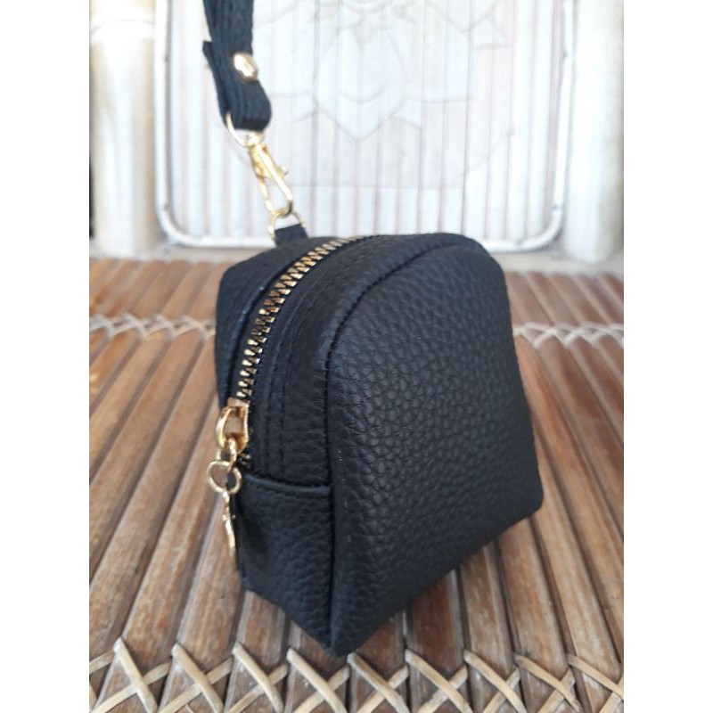 Dompet Wanita Papirut  Koin Intan WIDIANA Terlaris COD-Hitam