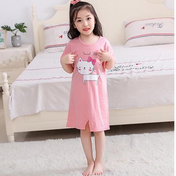 Baju Rumah Baju Tidur Anak Perempuan Motif Goodtimes Baju Anak Import 3-10 thn