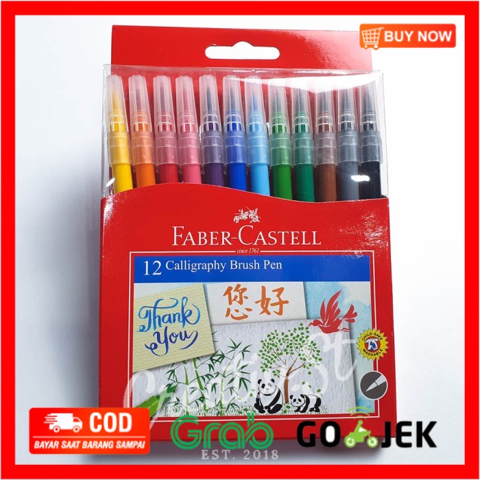 

(BISA COD) Faber Castell Calligraphy Brush Pen Set