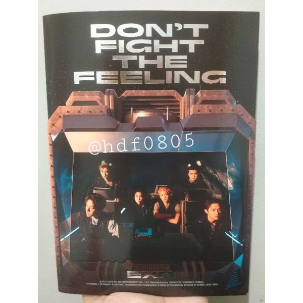 Album EXO DON'T FIGHT THE FEELING DFTF Unsealed PB 2 ver. full set PC sehun