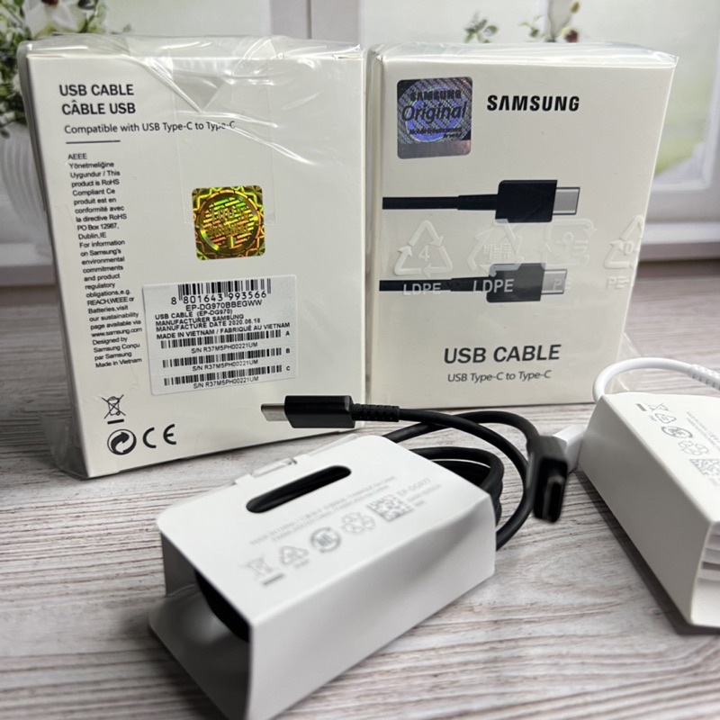 Kabel data Samsung Note 10 Fast Charging Original Tipe C to Tipe C