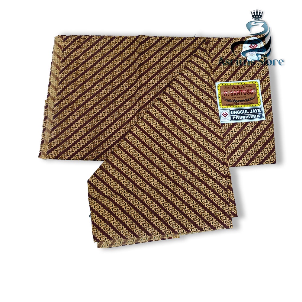 Kain Batik Jogja Jarik Batik Samping Kebat Jogjaan Hitam Putih Santoso AAA Premium Original-15AAA