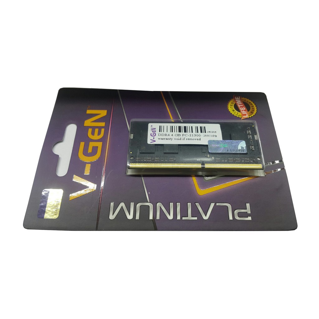 VGEN SODIMM DDR4 4GB PC 17000 19200 21300 V-GEN TIPE PLATINUM V GEN