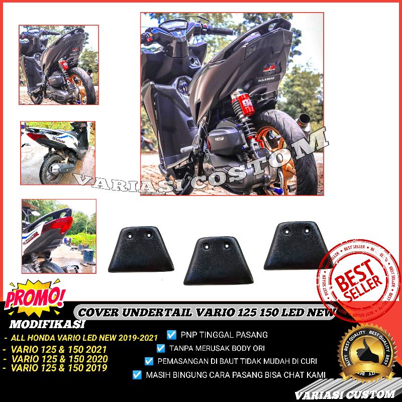 Aksesoris Vario New 125 150 Led Tutup Undertail Modifikasi Custom