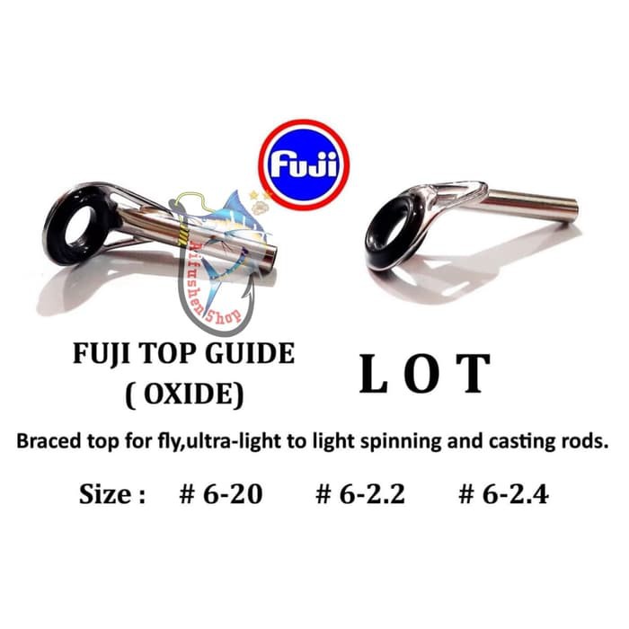 TOP RING GUIDE FUJI LOT UKURAN 6 x 2.2mm