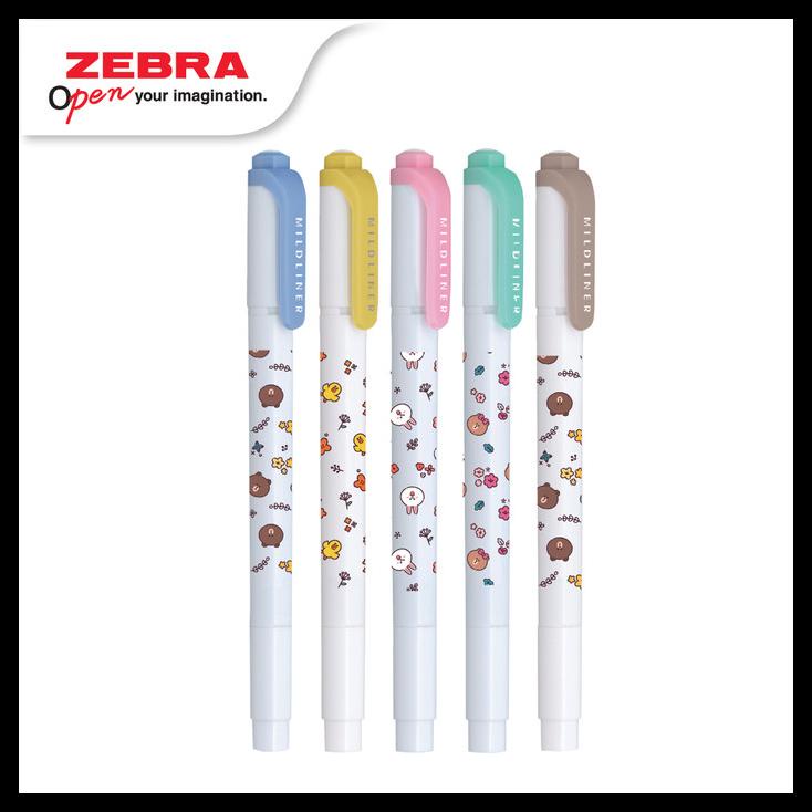 

Zebra Mildliner Line2 Set 5Pcs