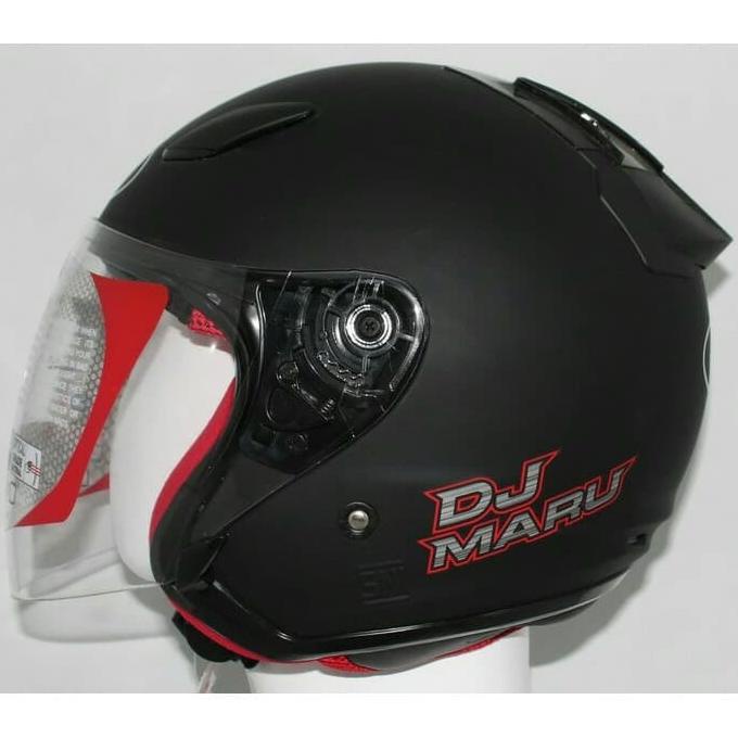 Helm Kyt Dj Maru Solid - Hitam