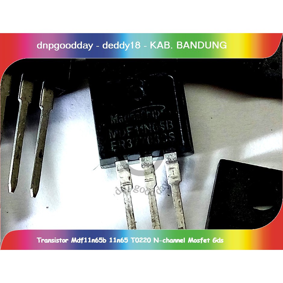 Jual Transistor Mdf11n65b 11n65 T0220 Nchannel Mosfet Gds Shopee