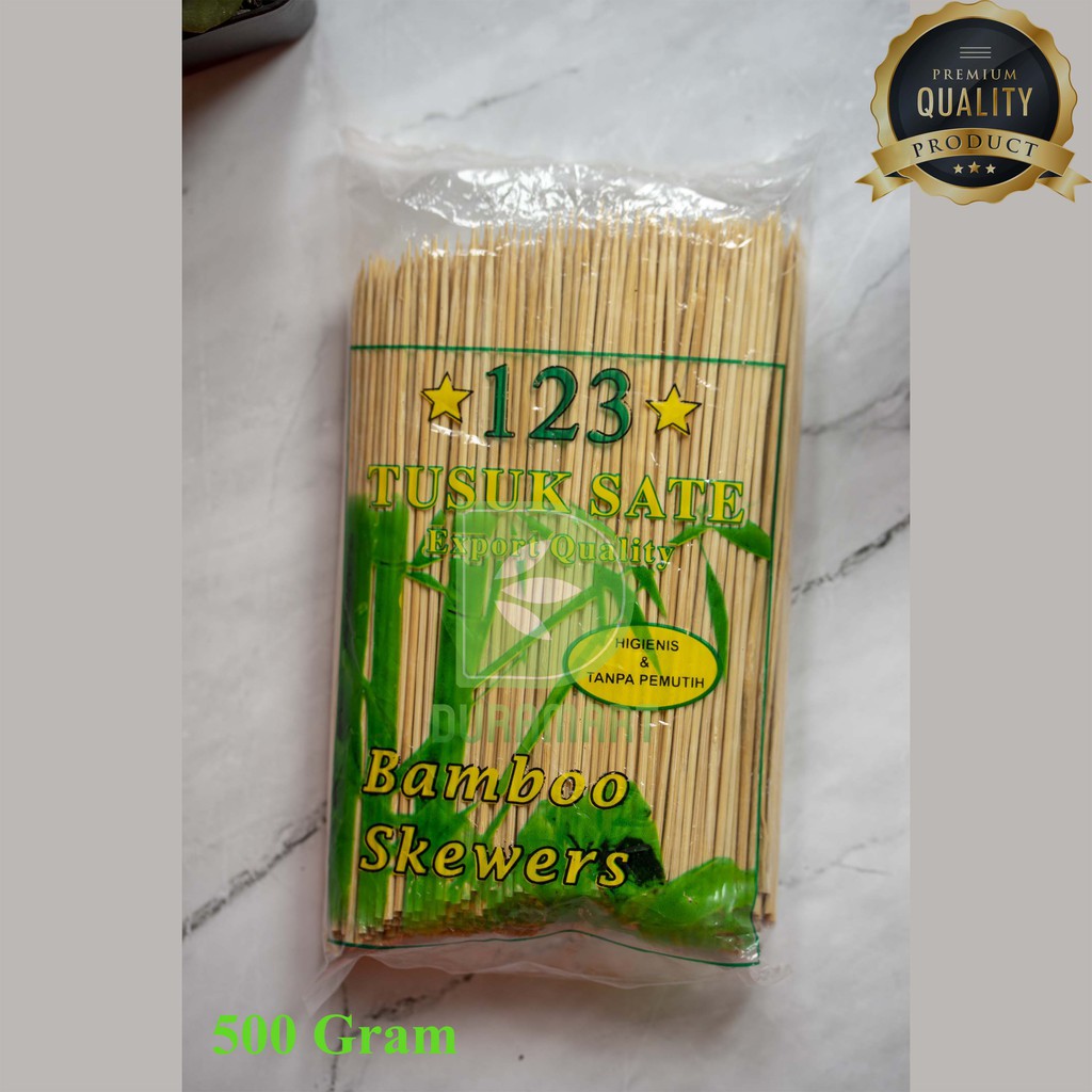 

TUSUK SATE IMPOR KUAT MURAH MERK "123" 500GR