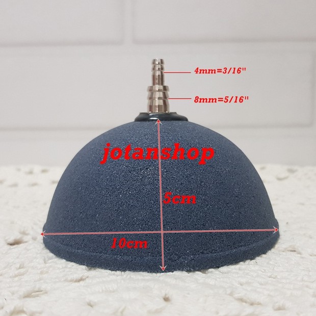 AIRSTONE AIR STONE BATU AERATOR SETENGAH BULAT LINGKARAN 10CM AQUARIUM KOLAM 10 CM HB022
