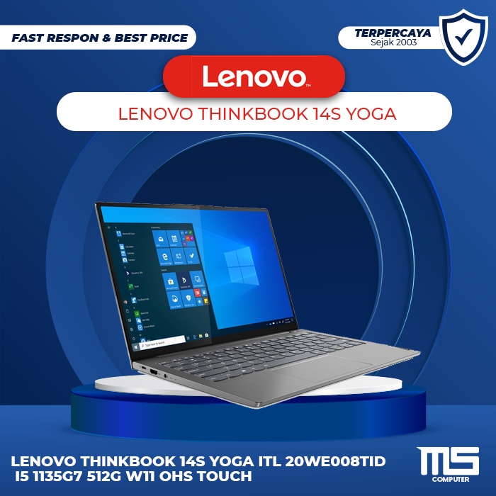 LENOVO THINKBOOK 14S YOGA ITL 20WE008TID i5 1135G7 512G W11 OHS TOUCH