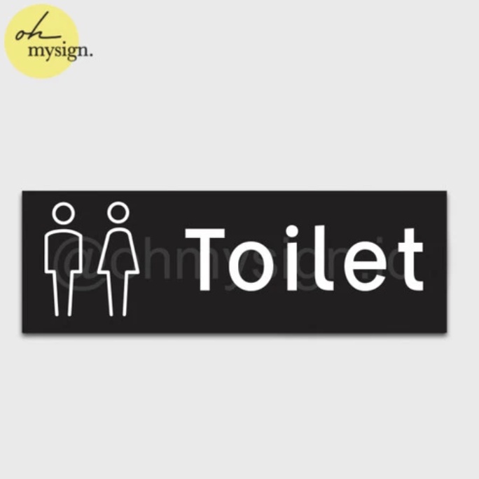 SIGN BOARD TOILET | SIGN BOARD WC RESTROOM