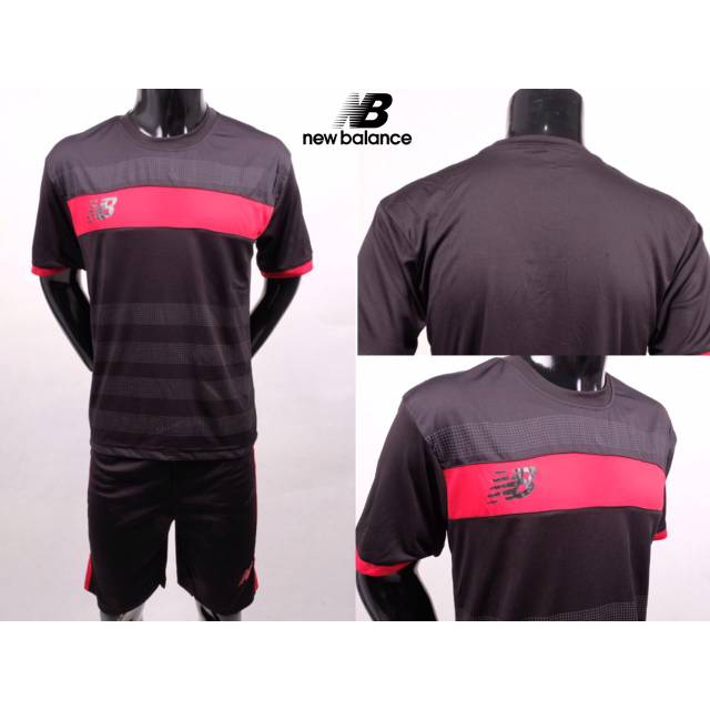 Baju Bola/Kaos Bola/Setelan Jersey New Balance Hitam