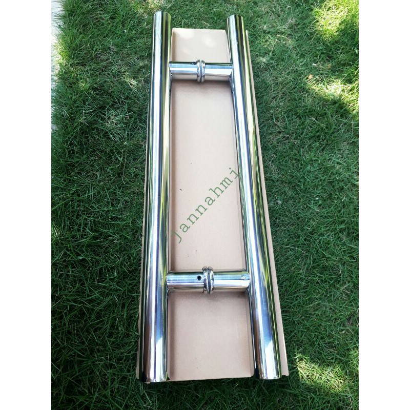 1 set handle pintu stainlis baut tembus 50cm