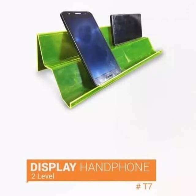 Tempat handphone 2 tingkat / display handphone 2 tingkat / dudukan handphone 2 tingkat mantap murah