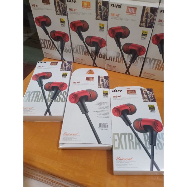 HEADSET JBL ME-A7 J-600 BASS HANDSFREE EARPHONE JBL ME-A7 J600