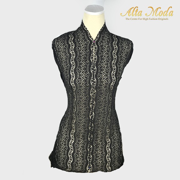 

Alta Moda Brokat Perancis Black Antique Desain