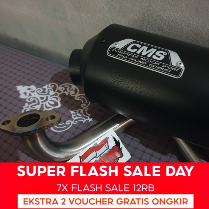 PROMO Knalpot vario 150 new CMS original std racing bobok Moto 1 no copyan vario tzm proliner r9 110