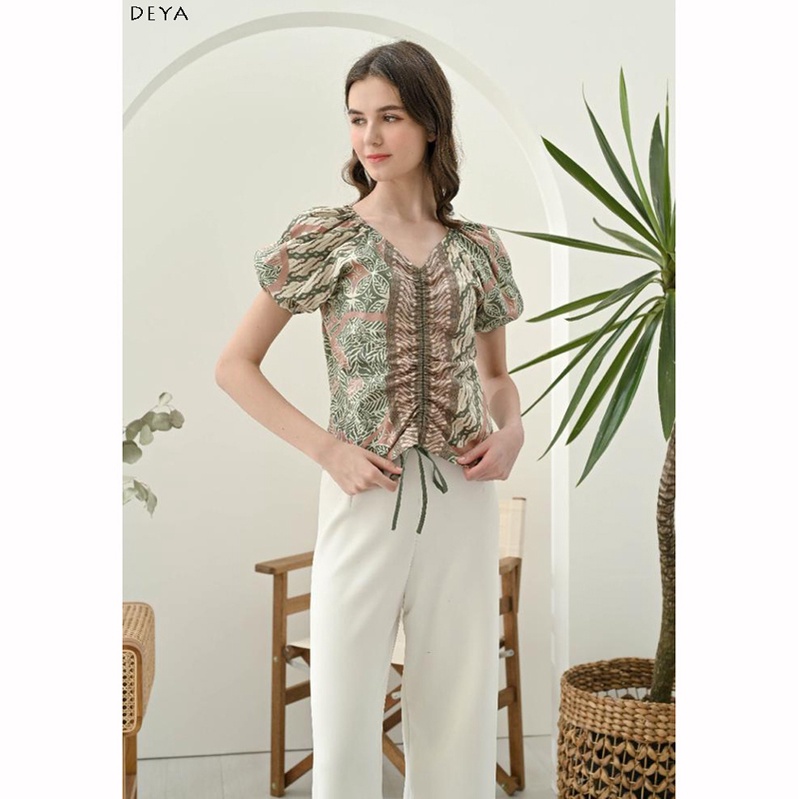 EVIE TOP JUMBO - Atasan Batik Jumbo Wanita Blouse Wanita/ DEYA