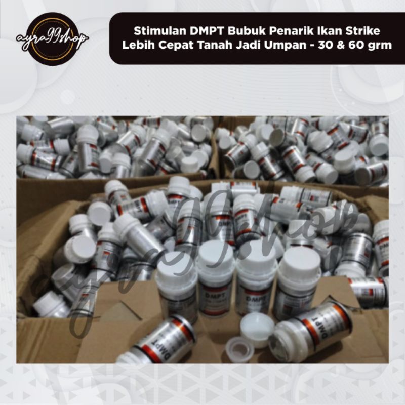 DMPT STIMULAN IKAN STRIKE BUBUK PENARIK IKAN STRIKE UMPAN PANCING 30G DAN 60G ESSEN PANCING ESEN PANCING