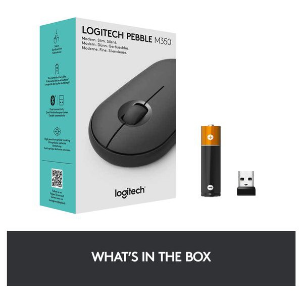 Logitech M350 Pebble Wireless Silent Mouse Logitech Peble M 350