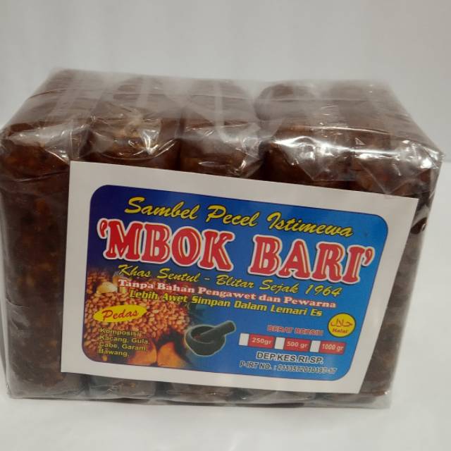 

Sambel Pecel Khas Blitar Produksi Mbok Bari