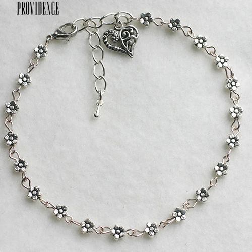 [Bayar Di Tempat]PBunga Jantung Barefoot Sandal Beach Anklet Chain