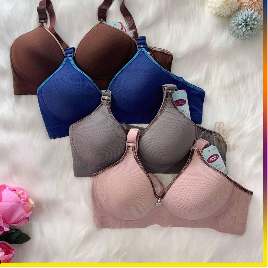 LANGSUNG KIRIM.. Bra Wanita Tanpa Kawat | BH Piaoli polos pori