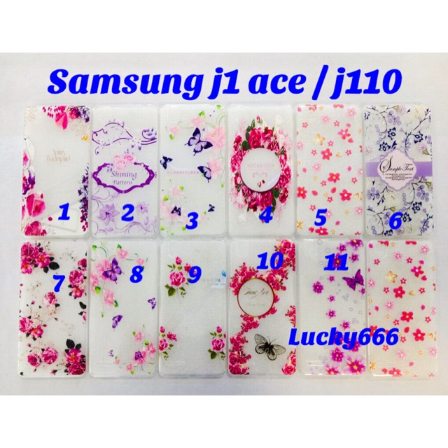 Soft case bunga samsung j1 ace j110 / case samsung galaxy j1 ace j1ace