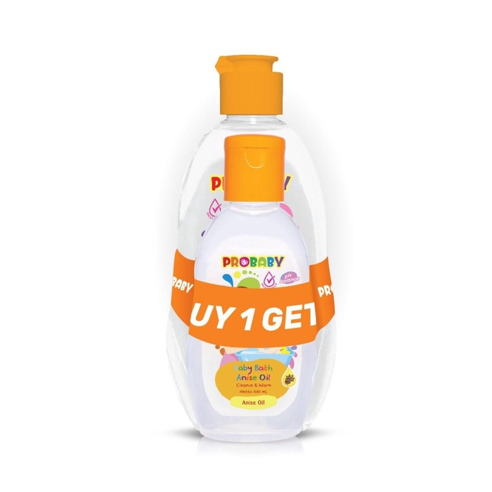 PROBABY Bath Anise Oil Promo Buy 1 Get 1 Free 200+100ml Exp 08 2023 Sabun Bayi Minyak Telon