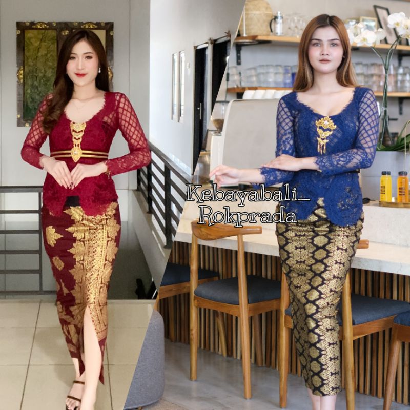 KEBAYA BALI KEBAYA KUTUBARU MODERN MURAH KEBAYA NAVY KEBAYA MARON