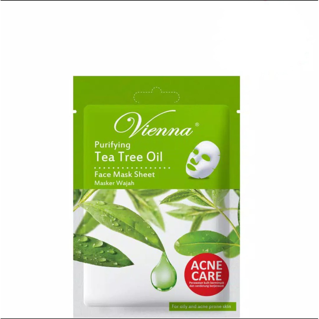 Vienna Purifying Tea Tree Oil Face Mask Sheet - Masker wajah