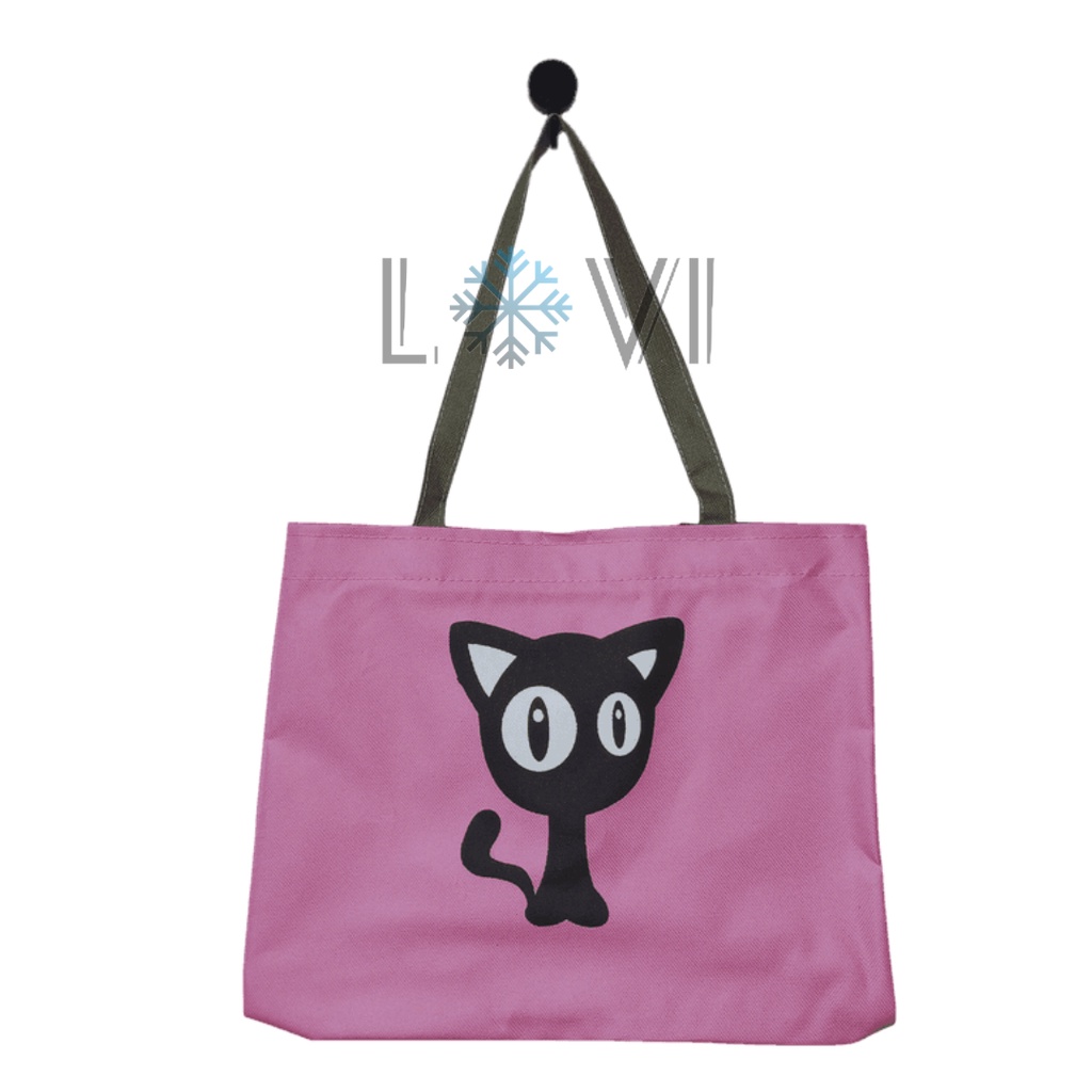 LOVI_ID - PAO PAO Tas Totebag Wanita Kucing