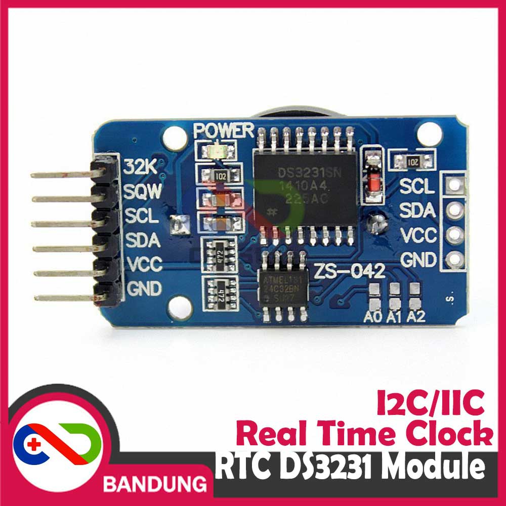 RTC DS3231 SERI SN REAL TIME CLOCK I2C + BATTERY MODULE MODUL DS3231SN