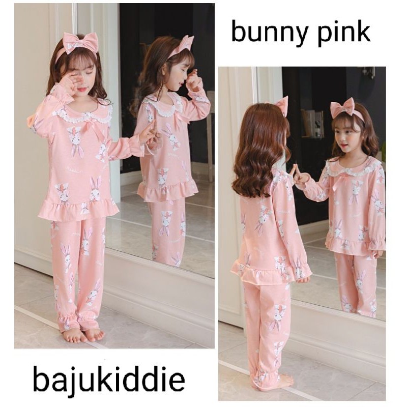 BAJU TIDUR ANAK KOREA / PIYAMA ANAK IMPORT / DASTER ANAK LENGAN PANJANG CELANA PANJANG IMPOR JUMBO