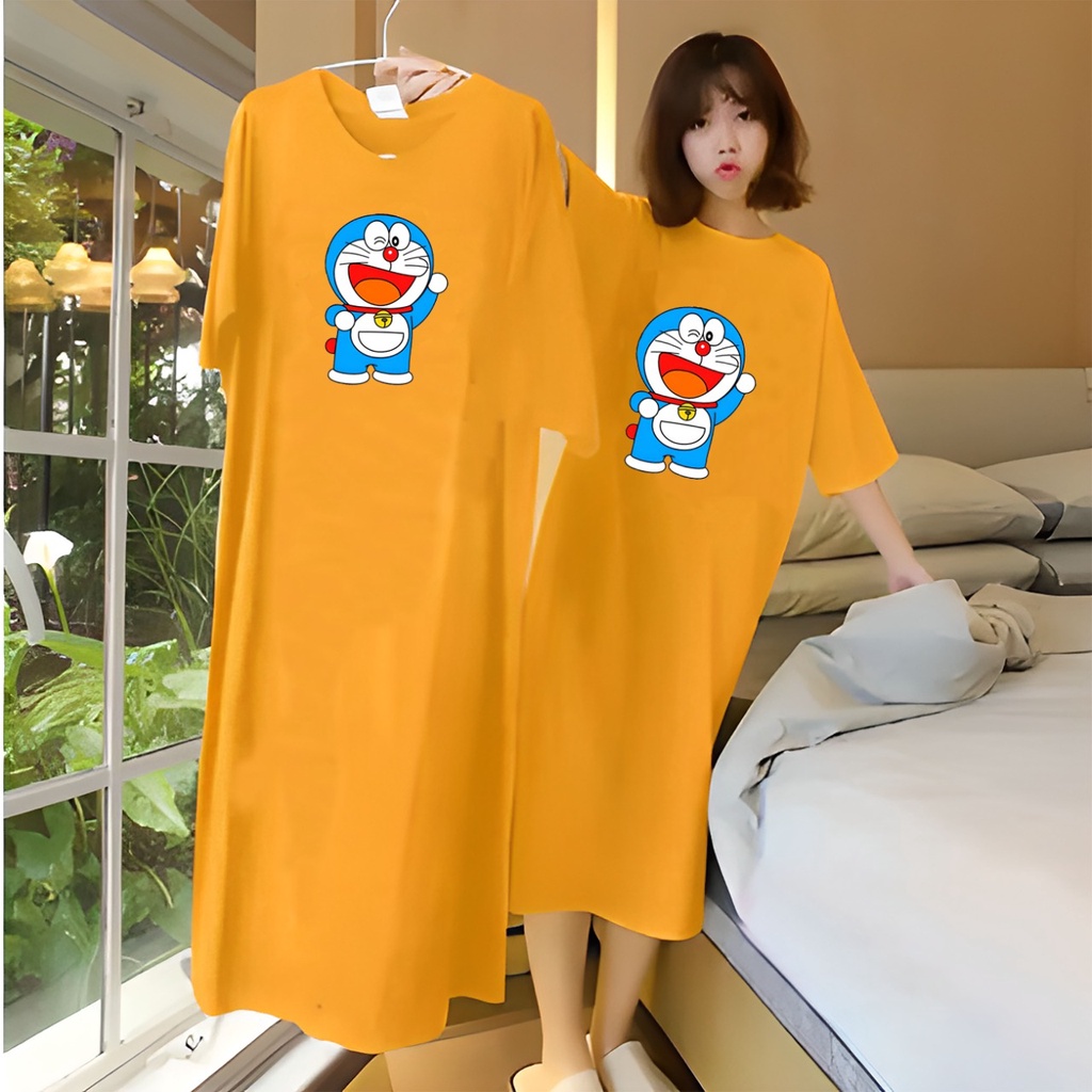 DRESS DORAEMON | DRESS JUMBO DORAEMON | DRESS WANITA