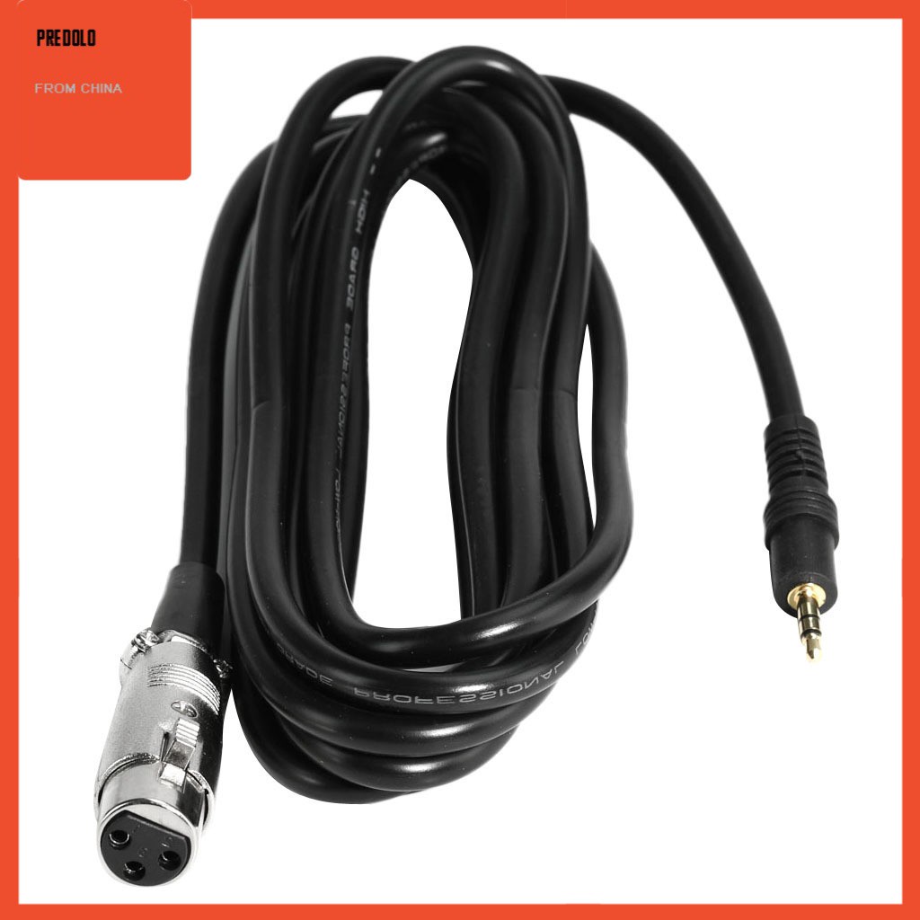 Kabel Mikrofon Xlr Female To 3.5mm (1 / 8 Inch) Trs Male Jack 0.5m