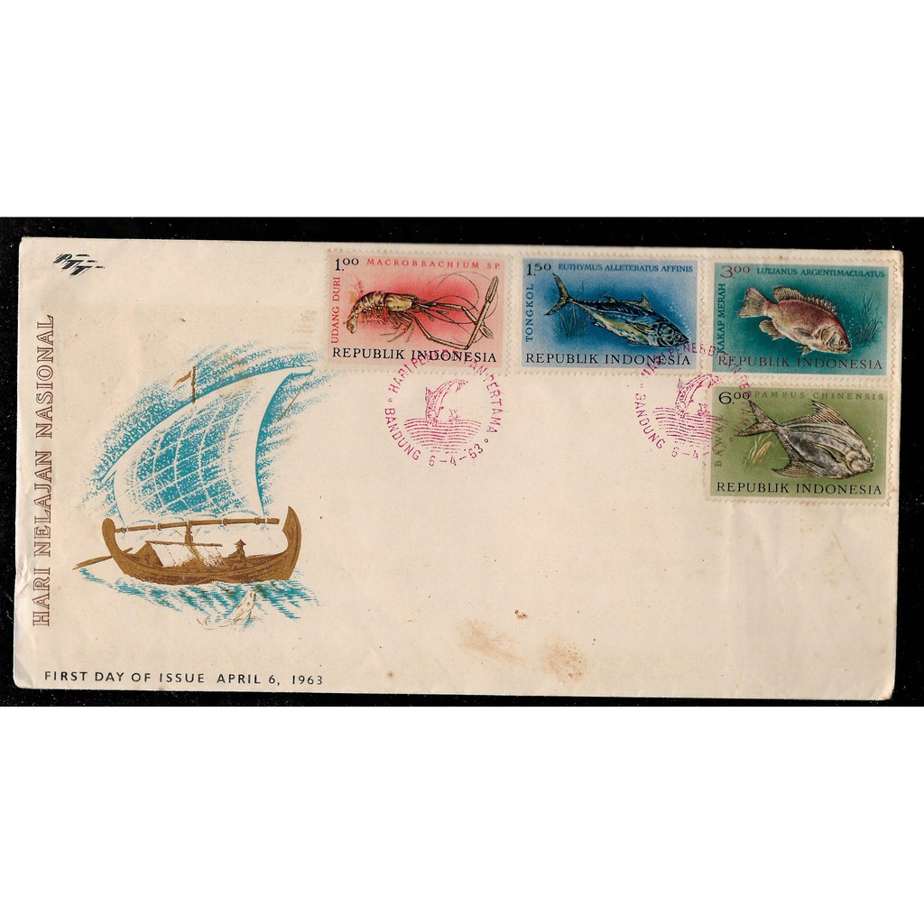 

SHP Indonesia Seri Ikan Th 1963 Unused