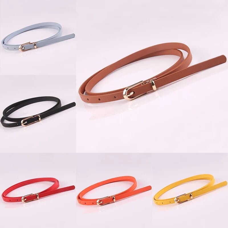 (COD) Ikat Pinggang Wanita B70 Sabuk Fashion Wanita Skinny Bahan Kulit PU Gesper Woman belt MURAH