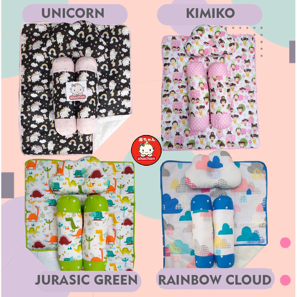 Perlak Set Waterproof Bayi akachan BANTAL CLOUD  atau KOTAK Guling Alas Perlak Guling PLCL kado lahiran