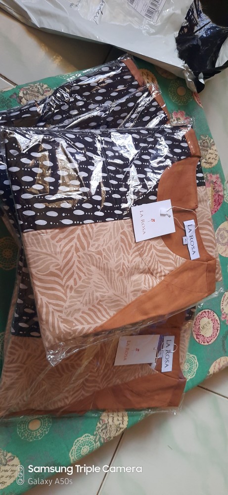 Dress/tunik Batik Malia Coklat